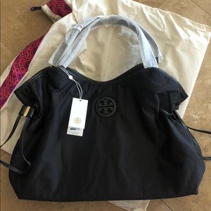 NWT Tory Burch Nylon Tote Black Bag